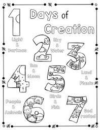 Each printable highlights a word that starts. Days Of Creation Coloring Page And Handwriting Practice By Music Is Elementary