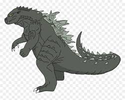 Godzilla Cartoon Kaiju Godzilla Drawing Cartoons 2 Hd Png Download Vhv