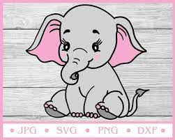 Free Free 305 Baby Elephant Pink Svg SVG PNG EPS DXF File