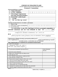 Pentru o masina cumparata din uniunea europeana. Domnule Comandant Cerere De Inmatriculare