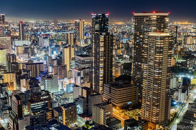 大阪タワーマンション夜景