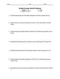 Wide and impressive, curiously girlish shriek. Kinetic And Potential Energy Word Problems By Luis Barrera Tpt