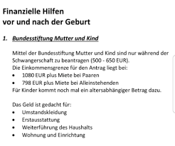 Antrag auf eine einmalige beihilfe (wohnungserstausstattung). Antrag Bundesstiftung Mutter Und Kind August 2017 Babyclub Seite 2 Babycenter