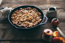 Peach Bread Pudding With Bourbon Caramel The Peach Truck