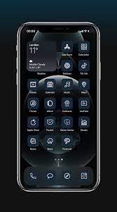 Ios 14 Pacific Blue Homescreen Iphone 12 Pro Minimalistic Icons High Res 350 Icons Custom Made In 2021 Homescreen Iphone Minimalist Iphone Homescreen