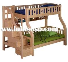 An attractive traditional twin over full bunk bed of wood with a beautiful finish in light browns. Diy Free Bunk Bed Plans Twin Over Full Pdf Plans Download Bunk Bed Plans Bunk Beds With Stairs Bunk Beds