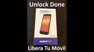 Pregunta por tu equipo y . Liberar Unlock Moto E5 Play Xt1921 3 All Metropcs Models Youtube