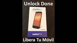 This is a simple guide on how to unlock a metropcs motorola moto e4 (xt176. Liberar Unlock Moto E5 Play Xt1921 3 All Metropcs Models Youtube