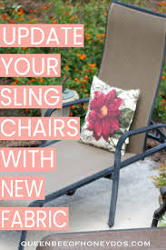 How To Repair Sling Chairs Chaises Queen Bee Of Honey Dos In 2020 Sling Chair Sling Chaise Chair