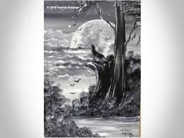 Black And White Acrylic Painting For Beginners Wolf Black White Acrylic Painting On Canvas Beginners Youtube Painting Canvas Painting Acrylic Painting