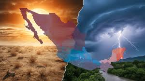 Clima en México: Lluvias torrenciales, alerta por granizo y una histórica ola de calor extremo de 45 °C