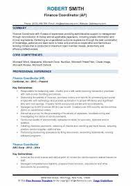 Being a finance coordinator with msf can be a complex but rewarding job. Finance Coordinator Resume Samples Qwikresume