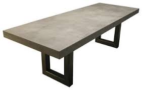 Zen Concrete Table Contemporary Dining Tables New York Trueform Concrete Concrete Table Concrete Outdoor Dining Table Concrete Dining Table