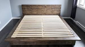 Musehome upholstered knighthood platform bed /no box spring needed. Diy 5 Minutes Bed Frame Youtube