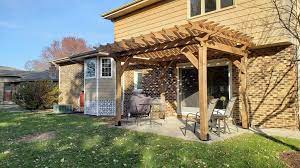 Let the concrete cure for 24 hours. How To Build A Pergola On A Concrete Patio In Two Days 18 Steps With Pictures Instructables