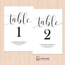 Table Numbers Free Printable Pdf Template Easy To Edit And Print Wedding Table Numbers Printable Free Printable Wedding Table Numbers Printable Table Numbers