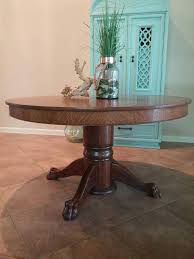 Antique Round Dining Table Tiger Oak Claw Foot Pedestal Dining Table Round Dining Table Table
