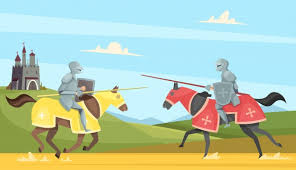Maybe you would like to learn more about one of these? Torneo De Caballeros Principe De Caballeria Medieval En Brutal Armadura Casco Guerreros A Caballo Vector Premium