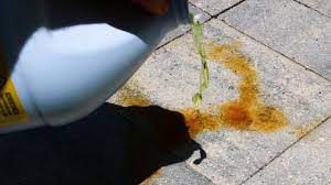 The problem is that rust stains can water should be freely available in case you accidentally get acid on your skin. How To Remove Rust Stains From Concrete Pavers Using Clr Youtube