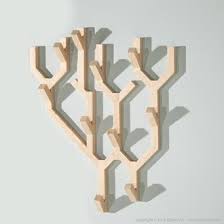 Patere Arbre Mural En Frene Coloris Naturel 56x69cm Hjorthorn Kaligrafik Perchero De Pared Salas De Artesanias Perchero