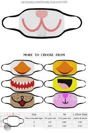 Easter Bunny Smile Kids Mouth Mask Animal Face Mask Face Masks For Kids Mouth Mask Design