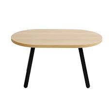 Huo Coffee Table Nordic Simple Round Wood Grain Coffee Table Creative Steel Wood Balcony Side Table 805042cm Multifu Coffee Table Small Coffee Table Side Table