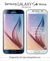Free Vector Samsung Galaxy S6 Edge Mockup In Ai Format