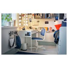 Orfjall Swivel Chair White Vissle Blue Ikea Micke Desk Ikea Micke Desk White Desks
