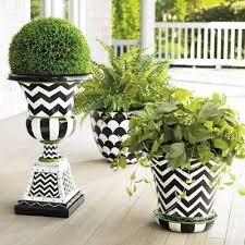 Black And White Checkered Outdoor Planters Lulu Planter Planters Urn Planters Flower Pots