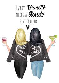  Every Brunette Needs A Blonde Best Friend Best Friend Gift Etsy Best Friend Images Best Friend Wallpaper Best Friends