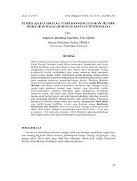 Check spelling or type a new query. Pdf Pembelajaran Ekologi Tumbuhan Menggunakan Metode Pemecahan Masalah Dengan Bantuan Tutor Sebaya