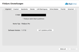 Filesync Einstellungen Filesync Gmbh