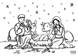 Afbeeldingsresultaat Voor Kerststal Kleurplaat Thema Kerststal Kleurplaten