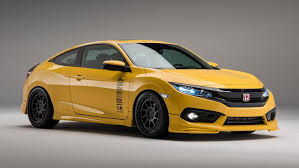 2016 honda civic coupe in aegean blue metallic. Sema Honda Civic Show Cars Prove The Model S Continuing Tuner Appeal Honda Civic Si Coupe Honda Civic Honda Civic Type R