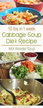 10 Lbs In 1 Week Cabbage Soup Diet Recipe Aka Wonder Soup Cabbage Diet Cabbage Soup Diet Recipe Diet Soup Recipes