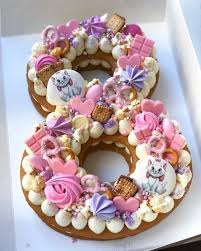 25 Mesmerizing Number Cakes Momooze Com Number Birthday Cakes Cake Shapes Cupcake Cakes