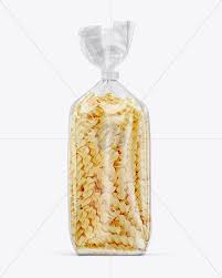 Fusilli Pasta Package Mockup In Bag Sack Mockups On Yellow Images Object Mockups Fusilli Pasta Fusilli Mockup
