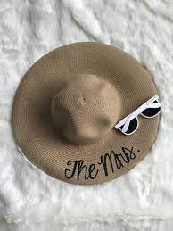 Floppy Hat And Sunglasses Summer Outdoors Monogram Hat Sun Kissed Hat Summer Party Hat Honeymoon Hat Bea Bachelorette Gifts Monogram Hats Honeymoon Gifts