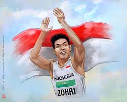 Penampilan lalu muhammad zohri bisa disaksikan melalui tvri dan live streaming vidio. Edy Comodo Lalu Muhammad Zohri Sprinter From Indonesia