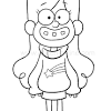 Gravity falls gnome coloring pg coloring page to color, print and download for free along with bunch of favorite gravity falls coloring page for kids. 1
