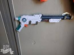 Nerf gun wall rack ✅. Outdoor Storage For Toys With A Kids Garage Diy Danielle