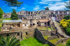 Panoramic View Of The Ancient City Of Pompeii With Houses And Stock Photo Picture And Royalty Free Image Image 95722711