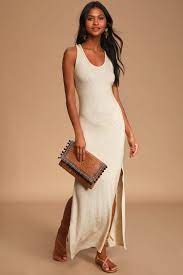 Sold and shipped by connected apparel. Beige Maxi Dress Ribbed Knit Maxi Dress Bodycon Maxi Dress Lulus