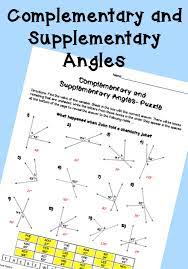 Complementary And Supplementary Angles Practice Activity And Worksheet Fun For Any High School Geome Supplementary Angles Geometry Worksheets Angle Activities