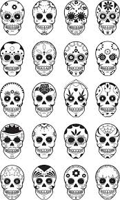 Black And White Sugar Skull Tattoo Day Of The Dead Skulls Sugar Skull Tattoos Skull Candy Skulls