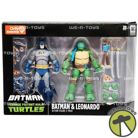 Batman vs Teenage Mutant Ninja Turtles Batman & Leonardo Action Figure 2  Pack - We-R-Toys