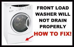Did the washer used to work in pumping the water out of the tub, and now it does not? Front Load Washing Machine Not Draining Consistently