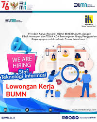 Info loker, lowongan kerja di medan or lowongan kerja jakarta and details of lowongan kerja contoh iklan lowongan kerja topic. Lowongan Kerja Loker Agustus 2021 Staf It Bumn Gratis Utara Times