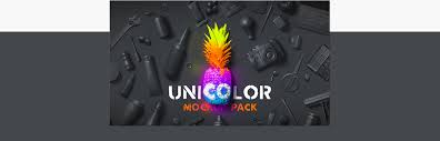 Download Free Unicolor Mockup Pack Demo On Behance PSD Mockup Templates
