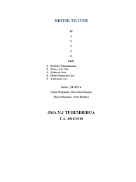 Semiotika teater, kritik teater, dan masih banyak lagi. Kritik Teater